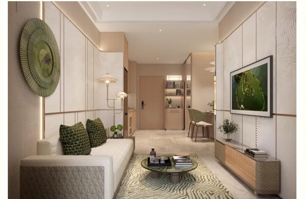 Phòng khách căn hộ 1PN+